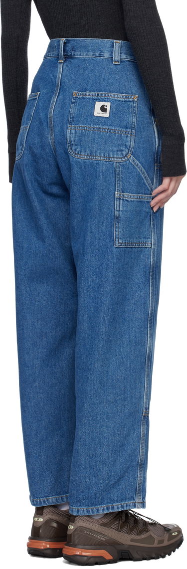 Džínsy Carhartt WIP Double Knee Relaxed Fit Jeans Modrá | I034229 0106, 2