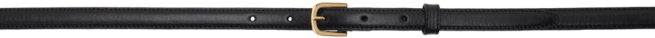 Opasok TOTEME TOTEME Thin Leather Trouser Belt Čierna | 244-WAM877-LE0025, 0