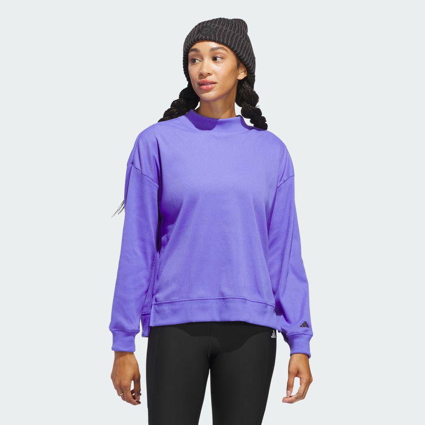 Mikina adidas Performance Go-to Mock Sweatshirt Fialová | IM5555