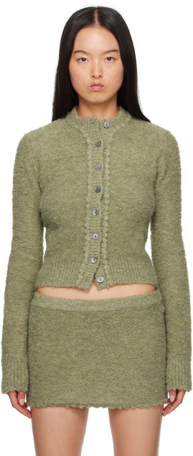 Sukňa GUIZIO Guizio Palmyra Knit Cardigan Zelené | F24705S046, 0
