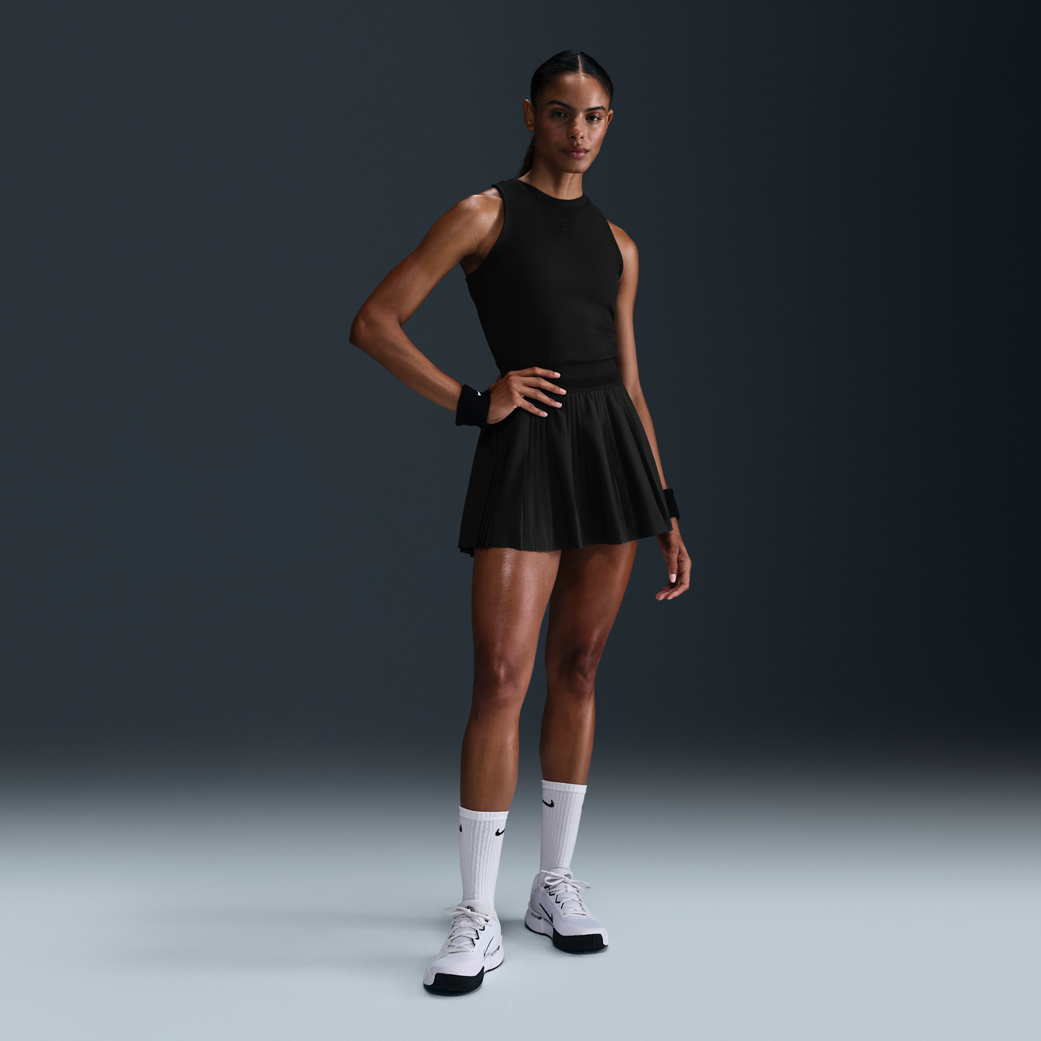 Sukňa Nike NikeCourt Advantage Dri-FIT Pleated Tennis Skirt Čierna | FZ6512-010, 1