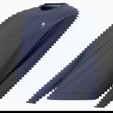 Mikina Puma Cloudspun Heather Crewneck Golf Sweatshirt Navy | 537467_04, 5
