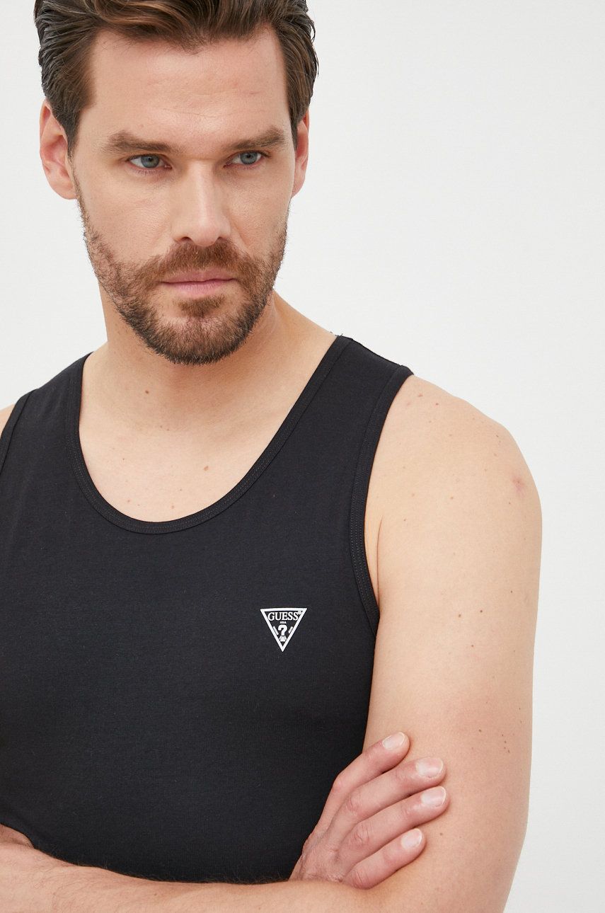 Tielko GUESS Slim Fit Tank Top Čierna | U97M02.JR003, 0
