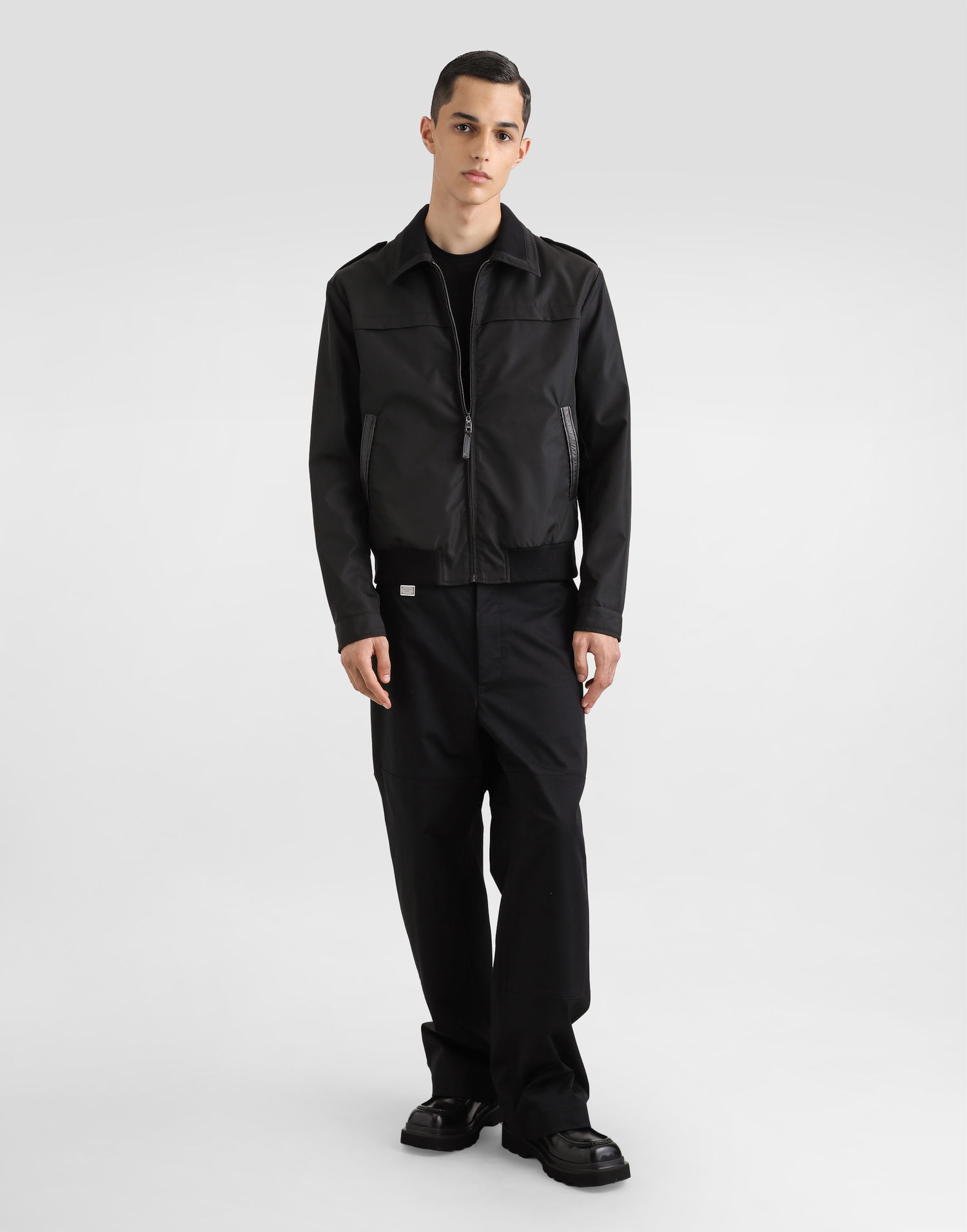 Bomber bunda Dolce & Gabbana Dolce & Gabbana Canvas Bomber Jacket Čierna | G9BHNTFUS21N0000, 1