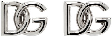 Náušnice Dolce & Gabbana Silver 'DG' Earrings Metalická | WEP5L2W1111, 0