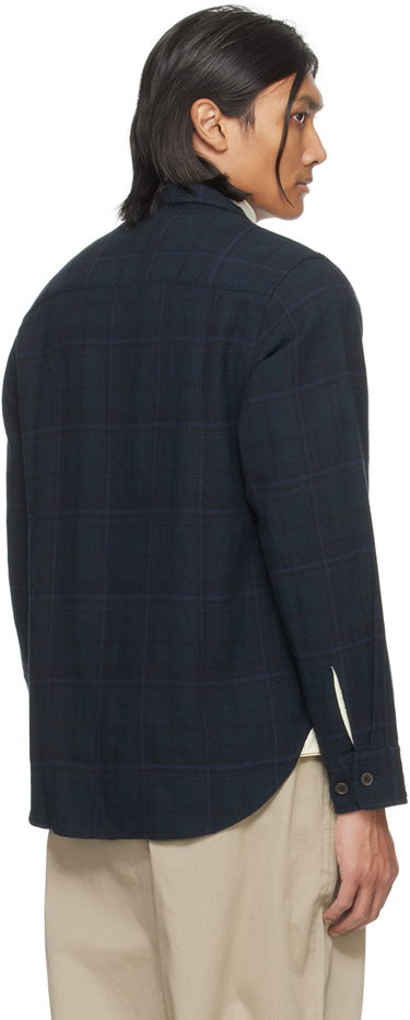 Košeľa Universal Works Universal Works OP Plaid Shirt Navy | P2931, 2
