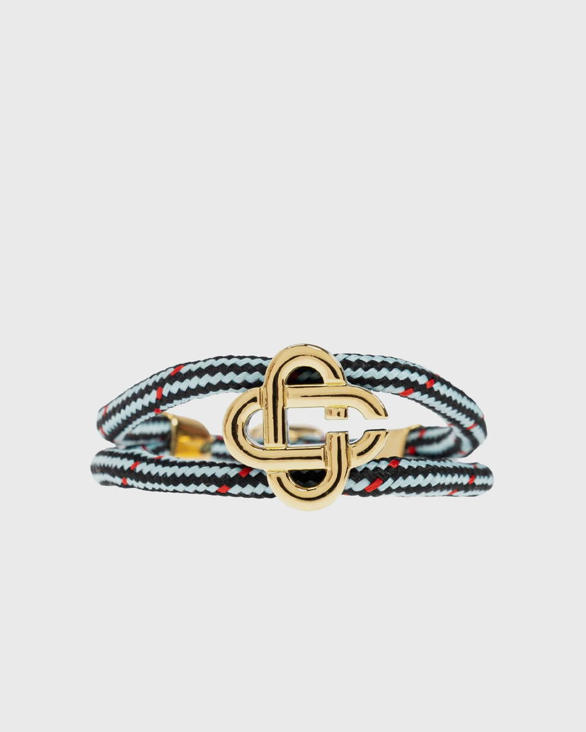 Náramok Casablanca Cord Bracelet with Logo Clasp Modrá | APF25-JW-294-01