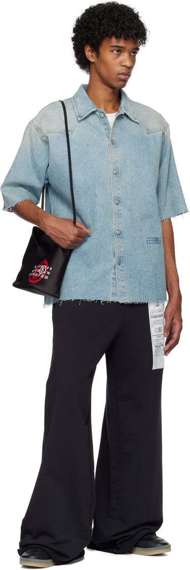 Košeľa Maison Margiela MM6 Maison Margiela Short Sleeve Denim Shirt Modrá | SH0DR0006 M30019, 3