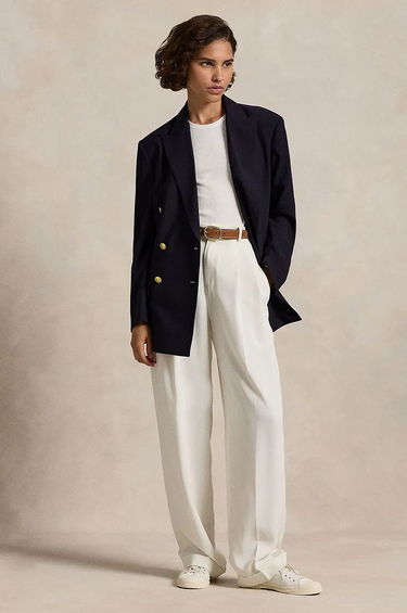 Bunda Polo by Ralph Lauren Double-Breasted Blazer Modrá | 211952717, 2
