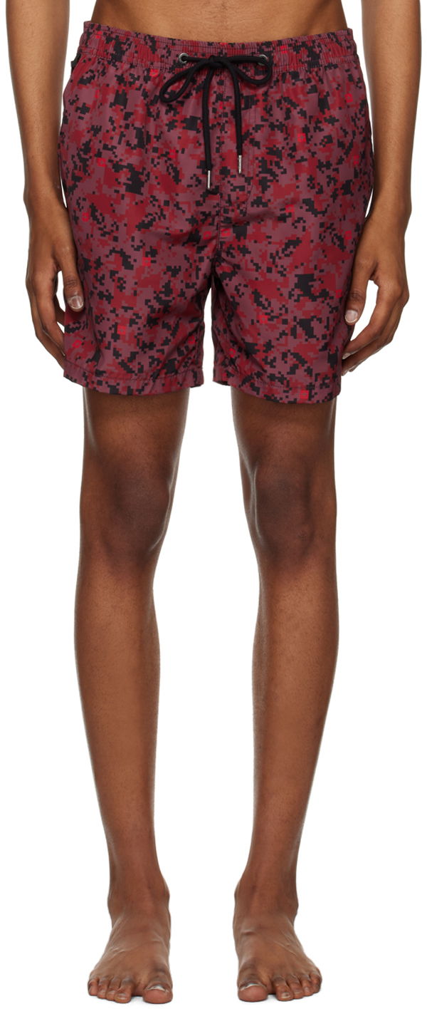 Plavky Ksubi Ksubi Digi Swim Shorts Červená | MSP23WA009, 0