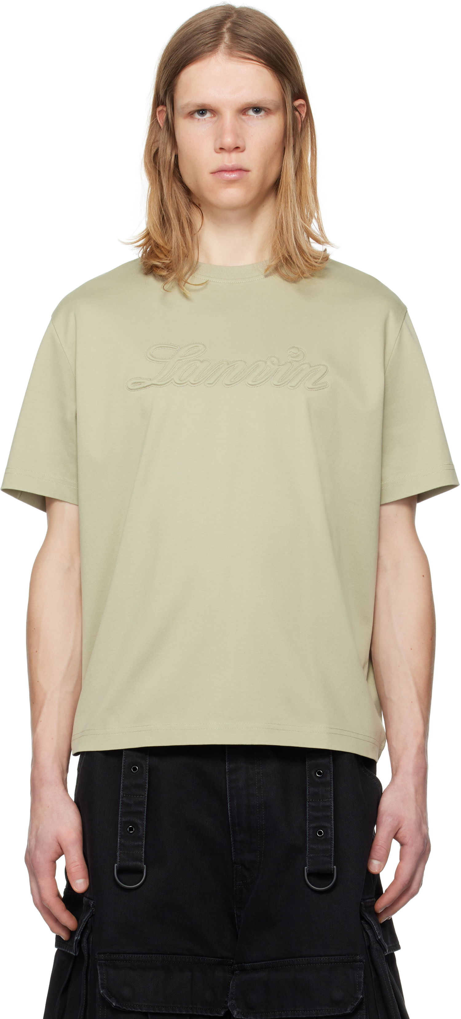 Tričko LANVIN Lanvin Debossed Logo T-Shirt Zelené | RM-TS0115-J170-P25, 0