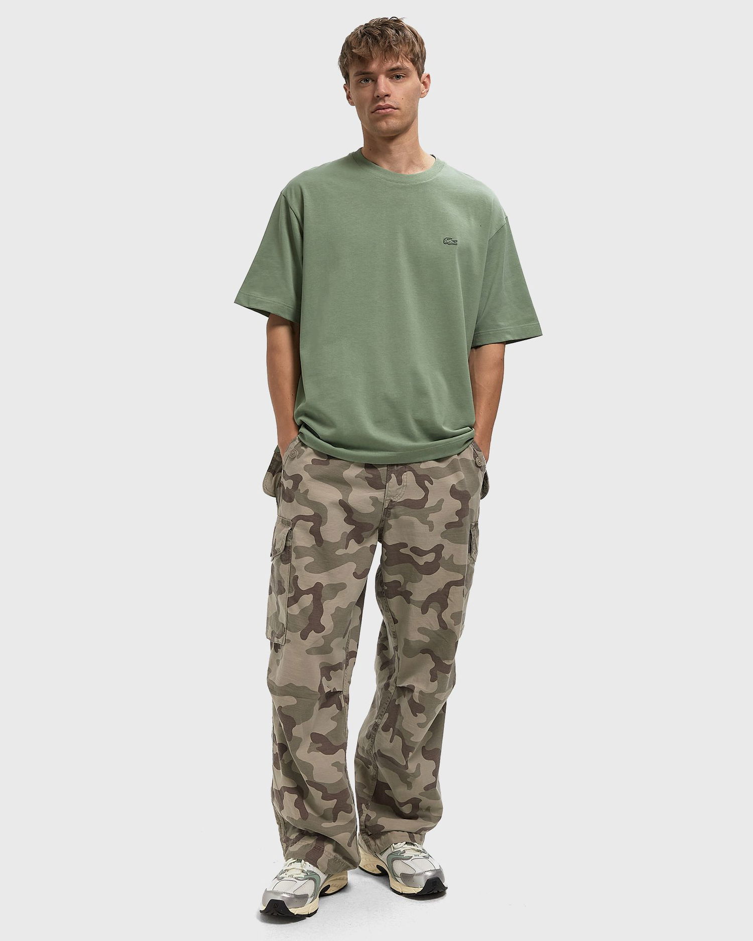 Tričko Lacoste Lacoste Loose Fit T-Shirt Zelené | TH7744-S86, 1