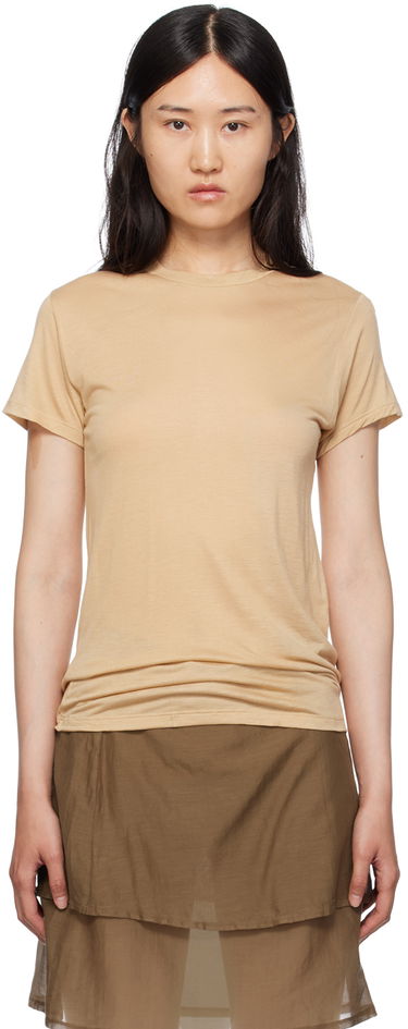 Tričko Baserange Semi-Sheer T-Shirt Béžová | TOCT-BL-000, 0