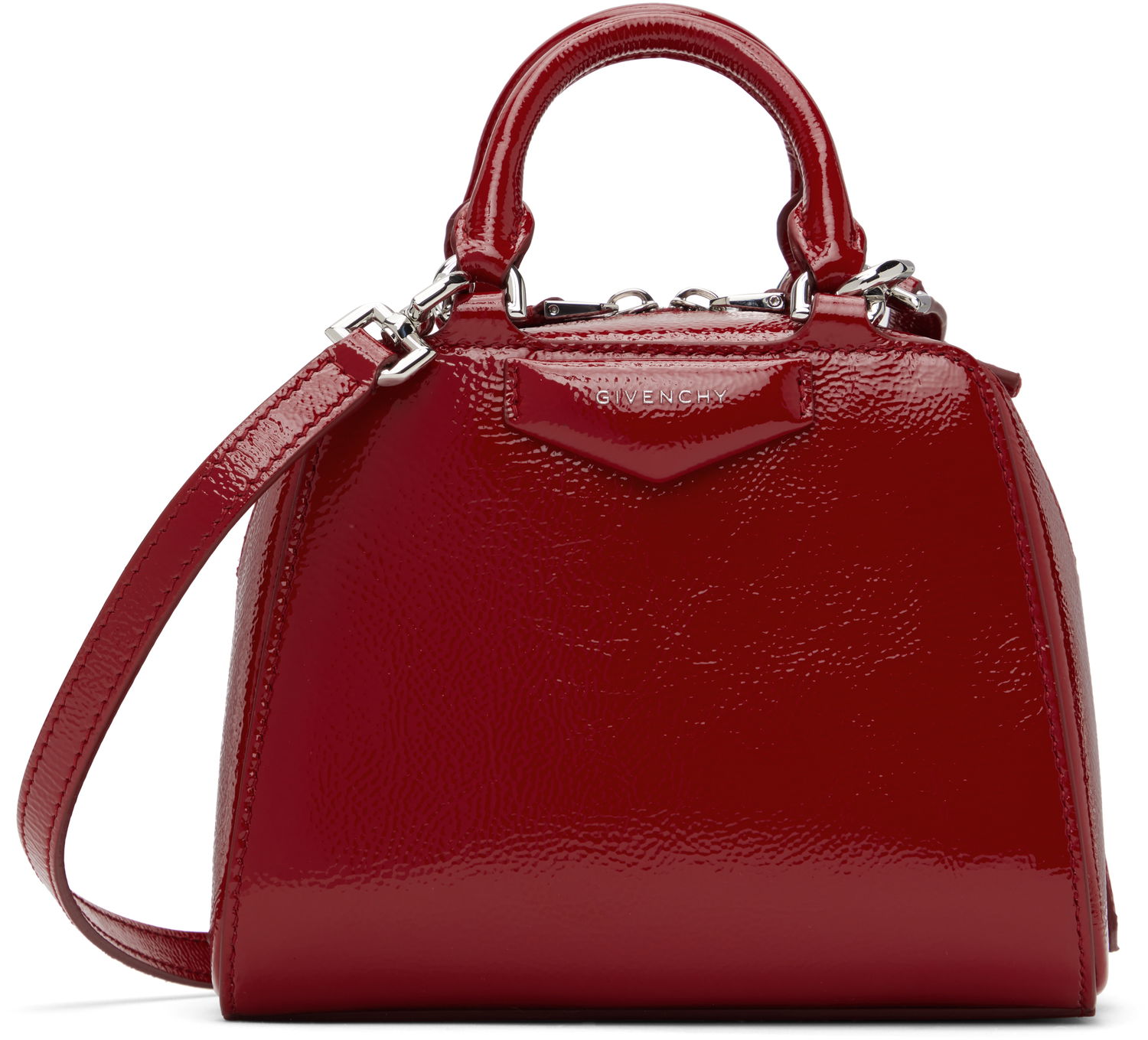 Kabelka Givenchy Nano Antigona Cube Bag Červená | BB50ZUB25Y640, 0