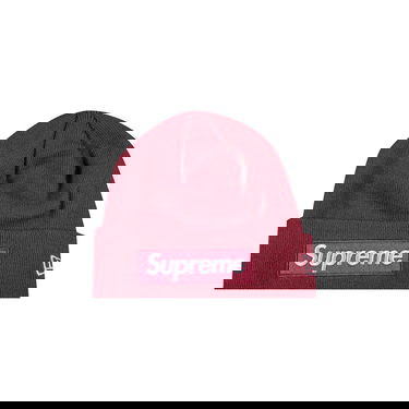 Kulicha Supreme New Era x Box Logo Beanie Červená | FW21BN9 PLUM, 1