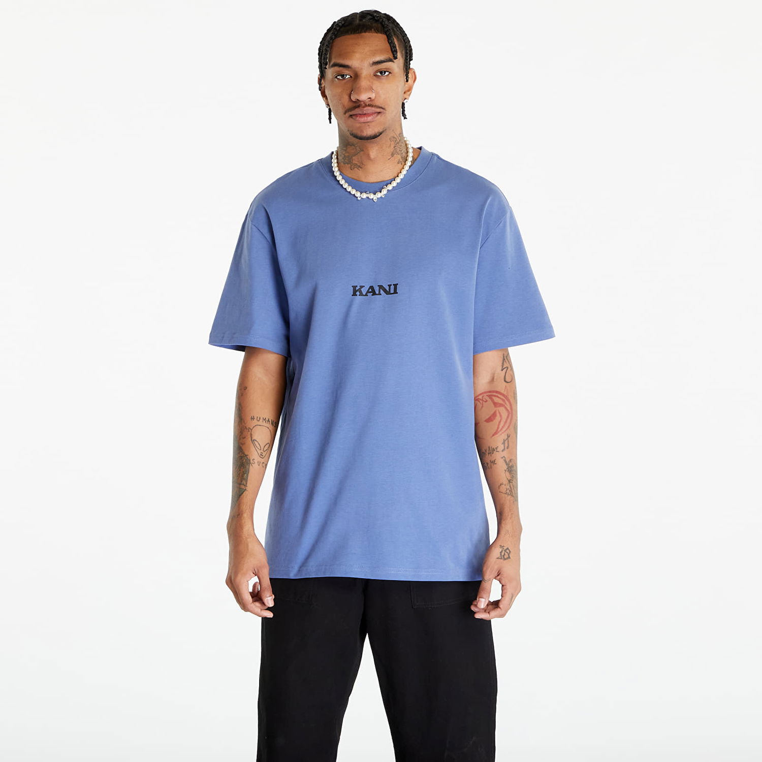 Tričko Karl Kani T-Shirt Small Retro Tee Modrá | KM234-037-2, 0
