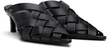 Doplnky Anine Bing ANINE BING Eve Woven Heeled Mules Čierna | A-14-11311-BLK1, 3