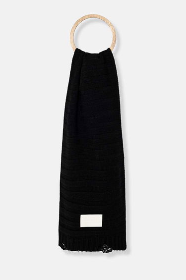 Šál Maison Margiela Wool Scarf With Applique Čierna | S52TE0054.M13040, 0