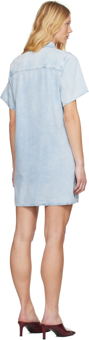 Šaty rag & bone Rag & Bone Jocelyn Featherweight Denim Minidress Modrá | WDD25S1512UFAL, 2