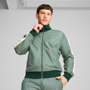 Bunda Puma THE PLAYERS LANE T7 Track Jacket Zelené | 626659-60, 3