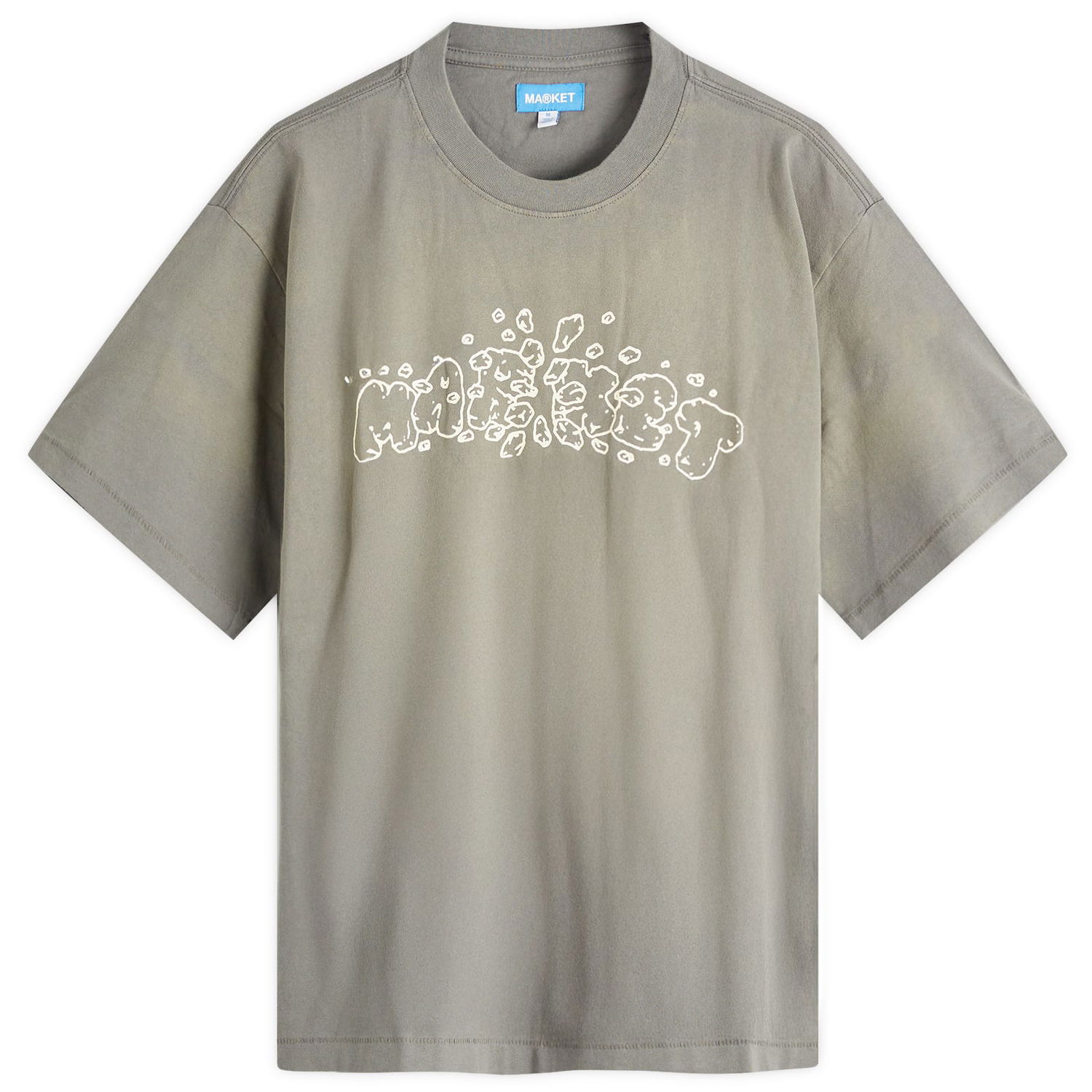Tričko MARKET Crash T-Shirt, Size Large Šedá | 399002165-CEM, 0