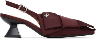 Tenisky a topánky GANNI GANNI Bow Kitten Heels Vínová | S2849, 0