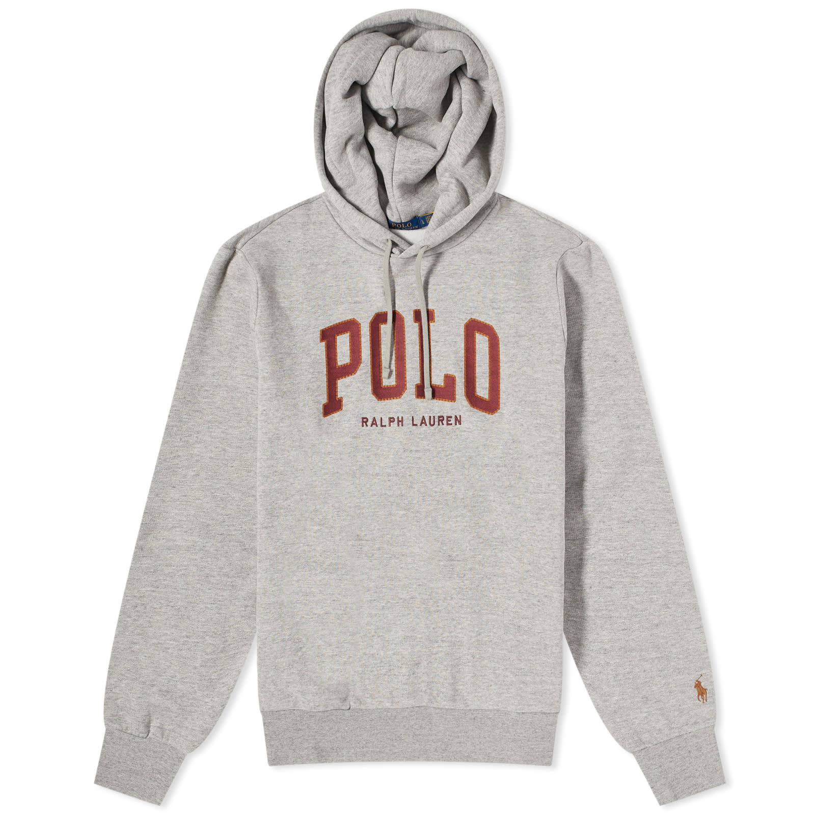 Polo College Logo Hoodie "Dark Vintage Heather"