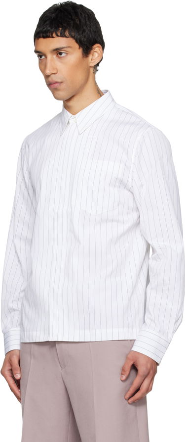 Košeľa Dries Van Noten Dries Van Noten Cotton Pinstripe Button-Front Shirt Biela | 252-020708-2021, 3