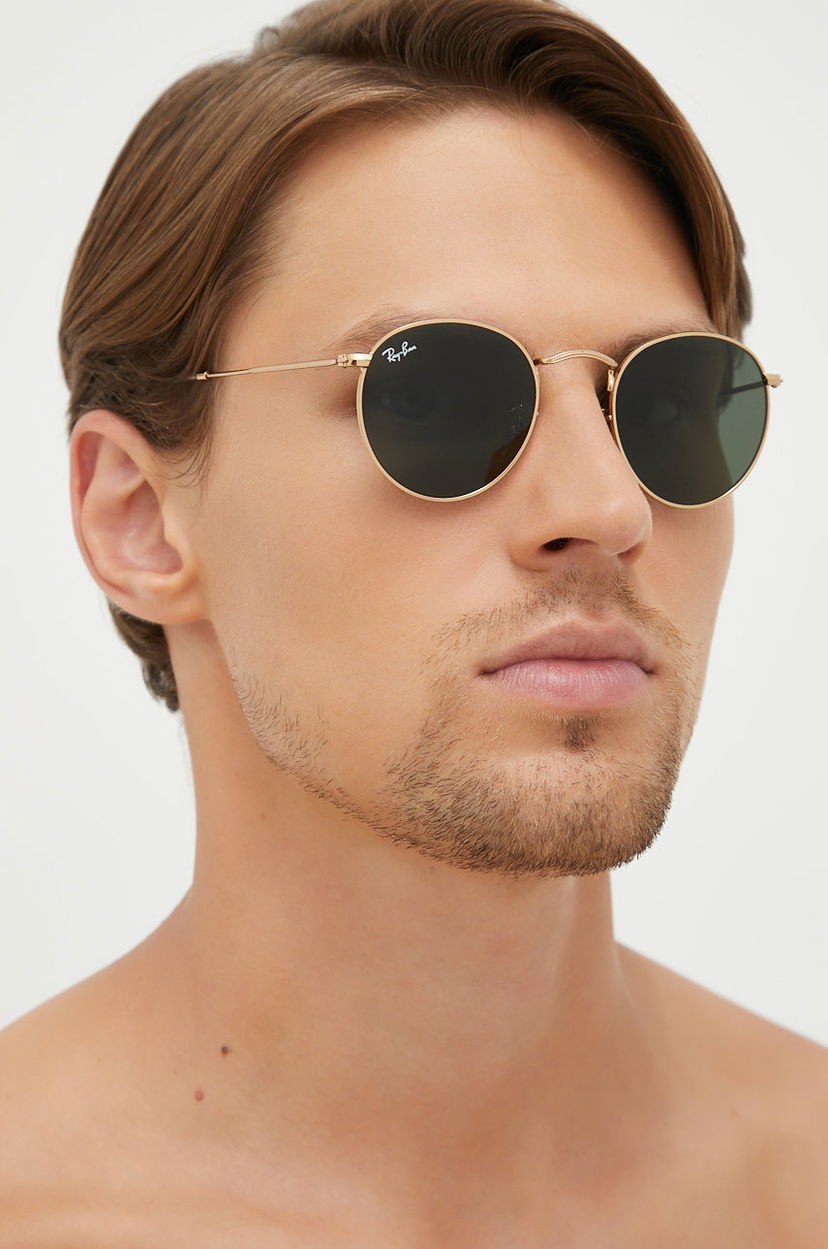 Slnečné okuliare Ray-Ban Ray-Ban Round Metal Sunglasses Metalická | 0RB3447.001.47