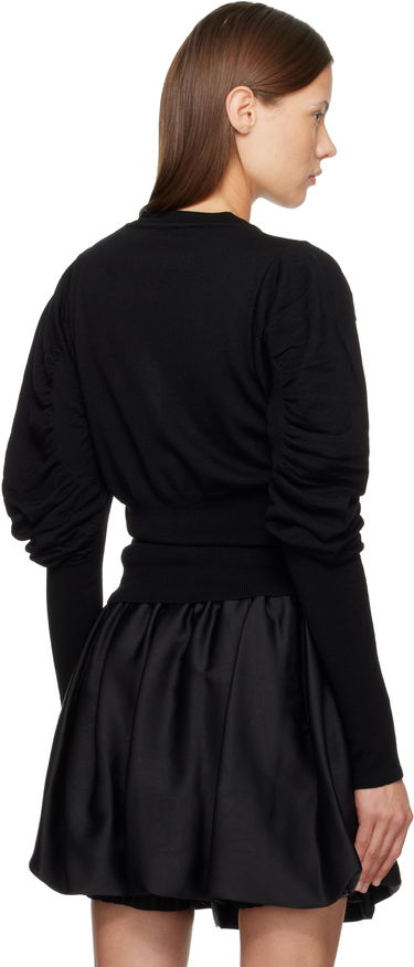 Sveter Vivienne Westwood Eli Crewneck Ribbed Knit Puff-Sleeve Cardigan Čierna | 1803005B-Y0006-, 2