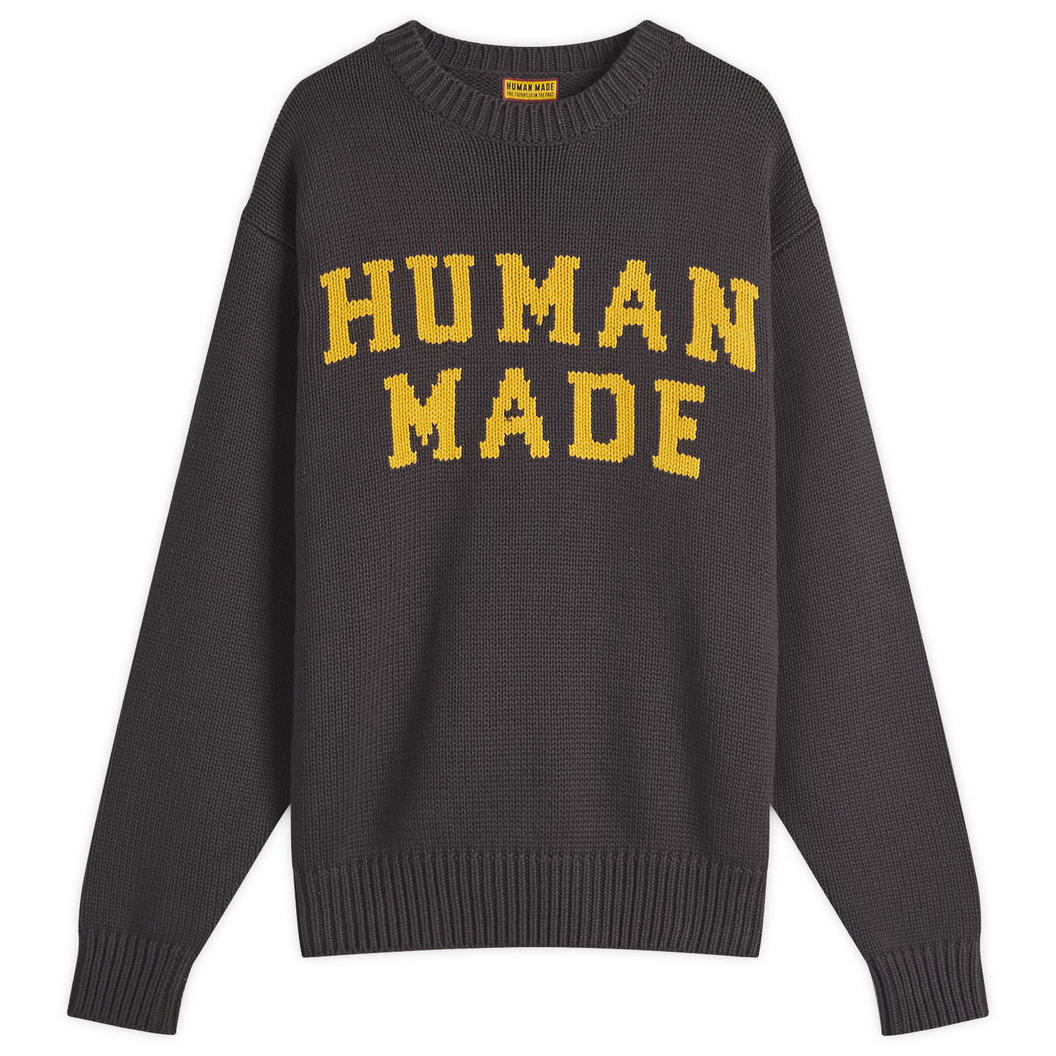 Sveter Human Made Human Made Knitted Crew Neck Jumper Šedá | HM29CS001-CHA, 0