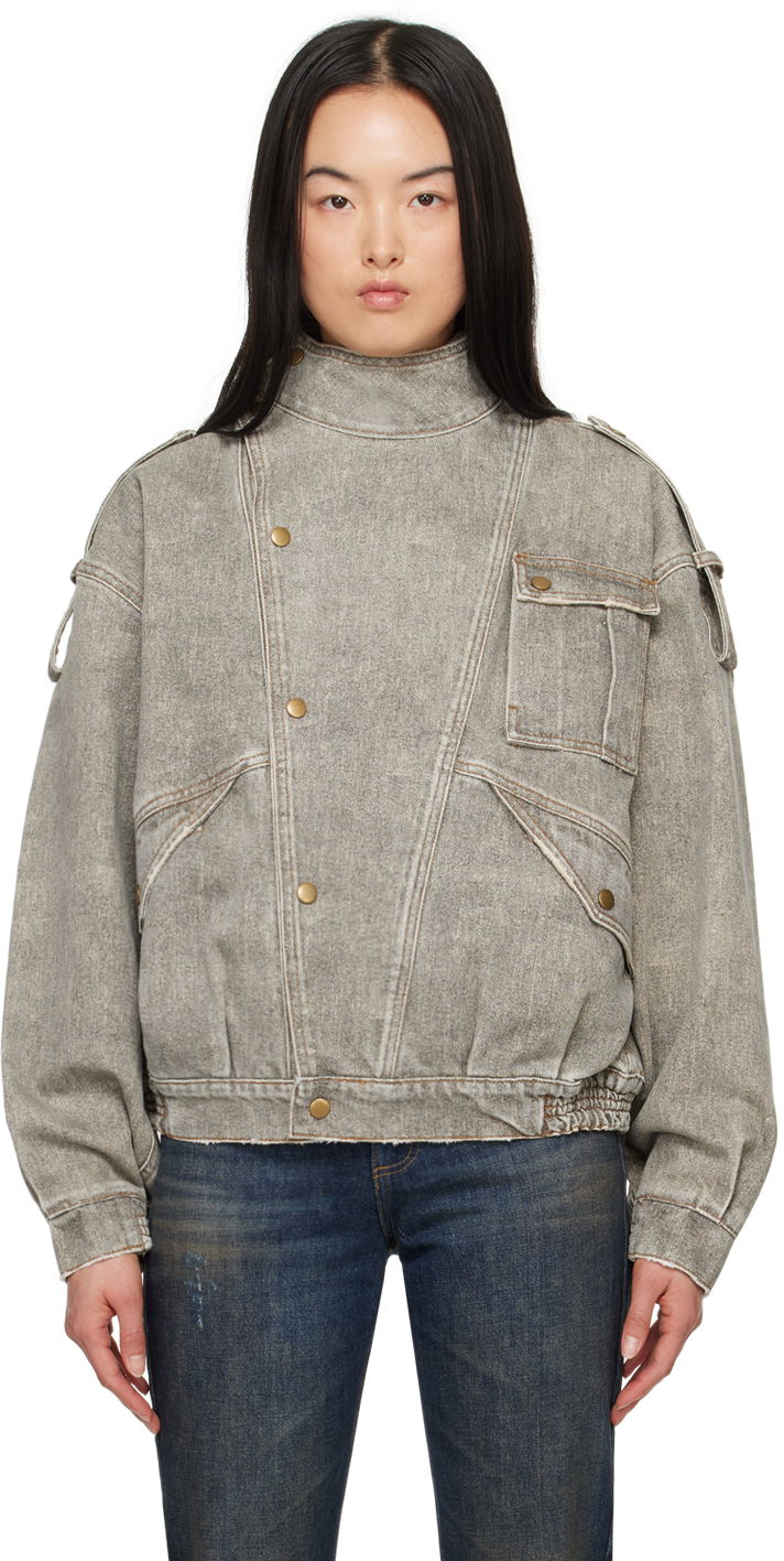 Bunda GUESS USA Gray Archive Denim Jacket Metalická | M4GU93D50O0, 0