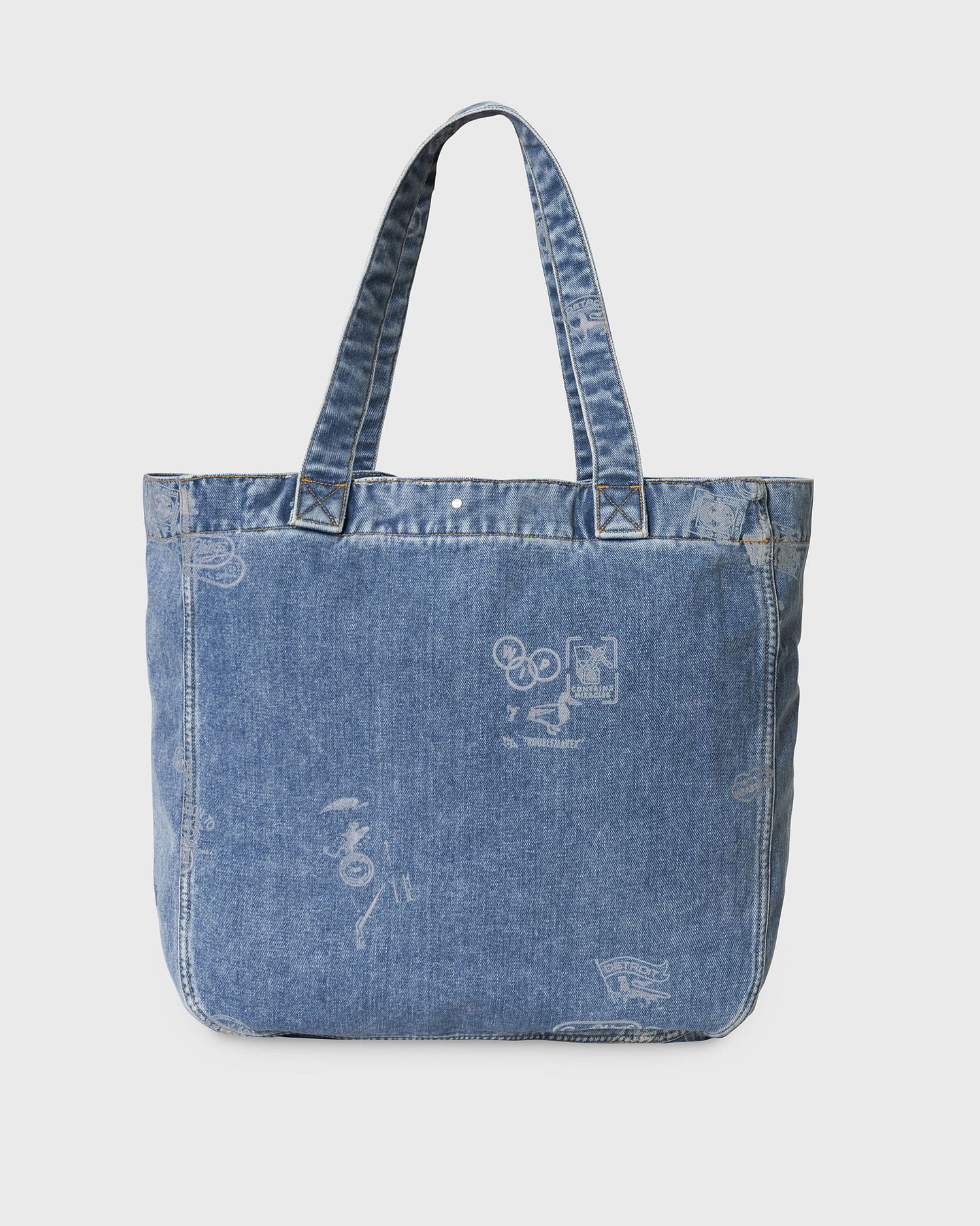 Tote bag Carhartt WIP Stamp Tote Bag Modrá | I033740-2LN.35, 1