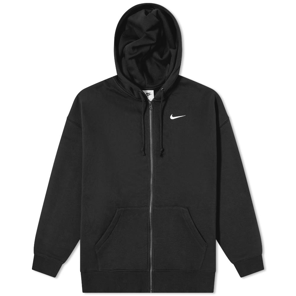 Mikina Nike Essentials Oversized Full Zip Hoody Čierna | DD5634-010, 0