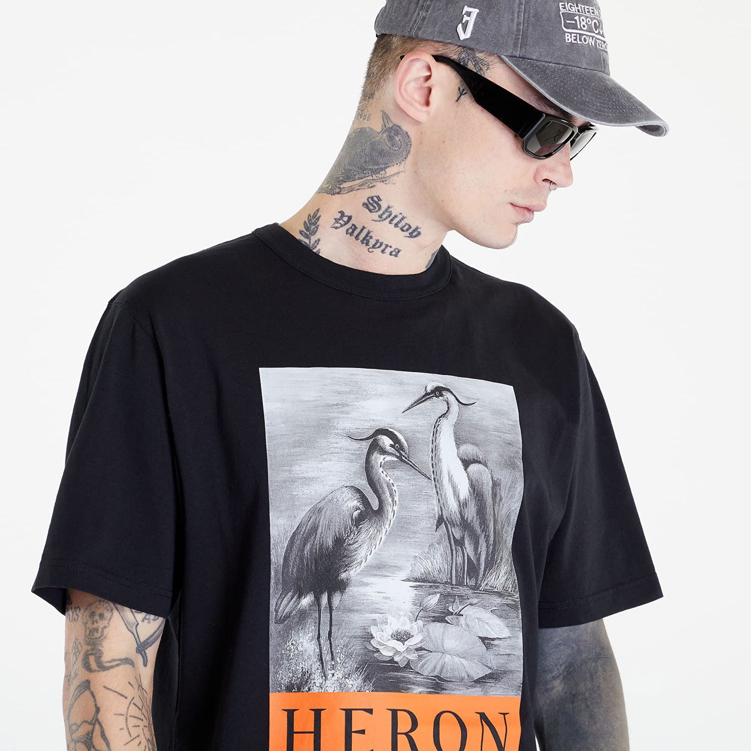 Tričko HERON PRESTON NF Heron BW Čierna | HMAA032C99JER0031010, 1