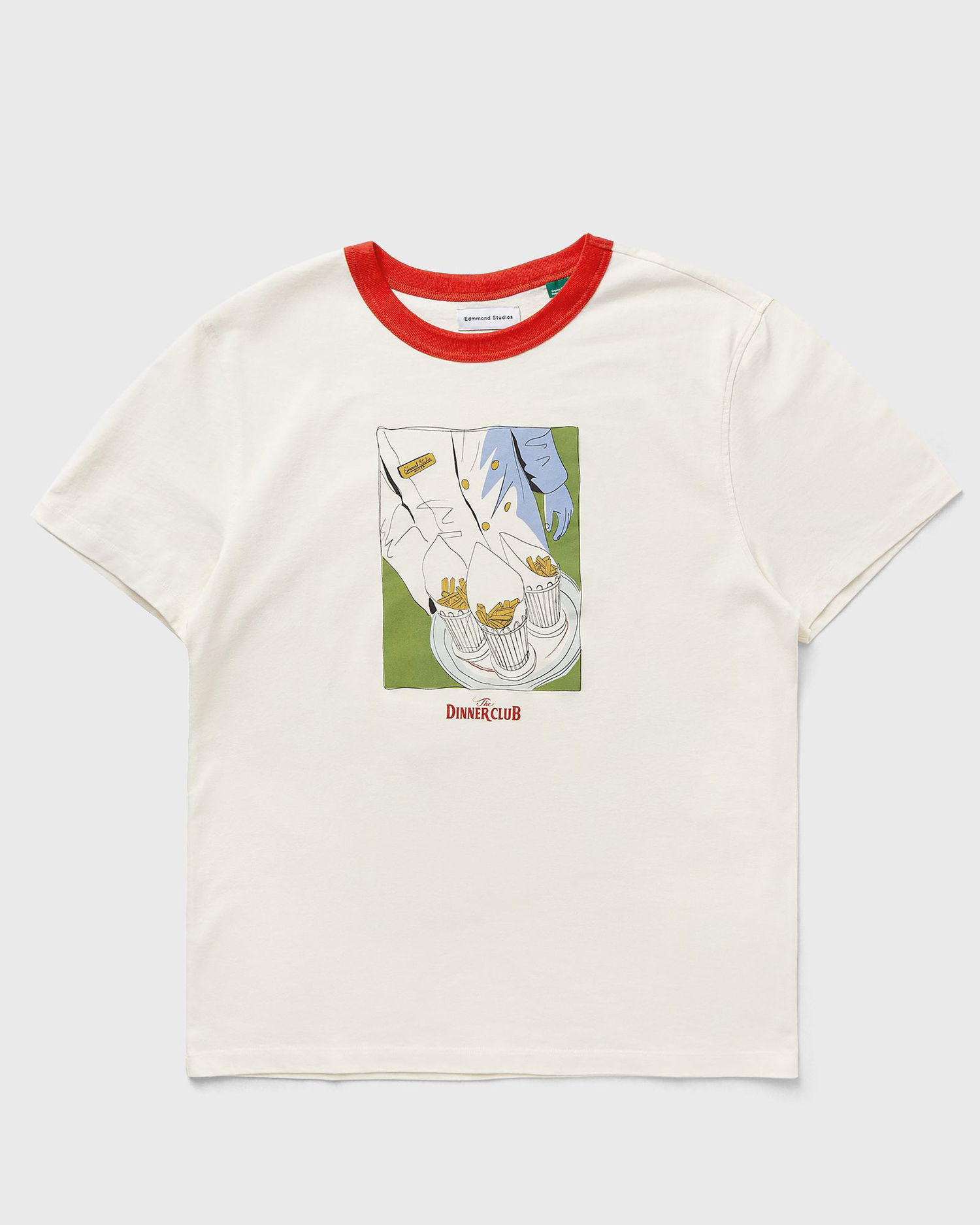 Tričko Edmmond Studios The Dinner Club Graphic T-Shirt Biela | 125-30-37010, 0