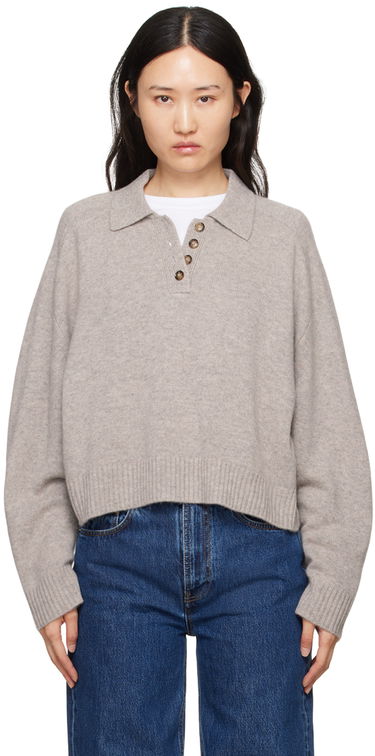 Sveter Loulou de Saison Loulou de Saison Homere Polo Sweater Béžová | HOMERE, 0