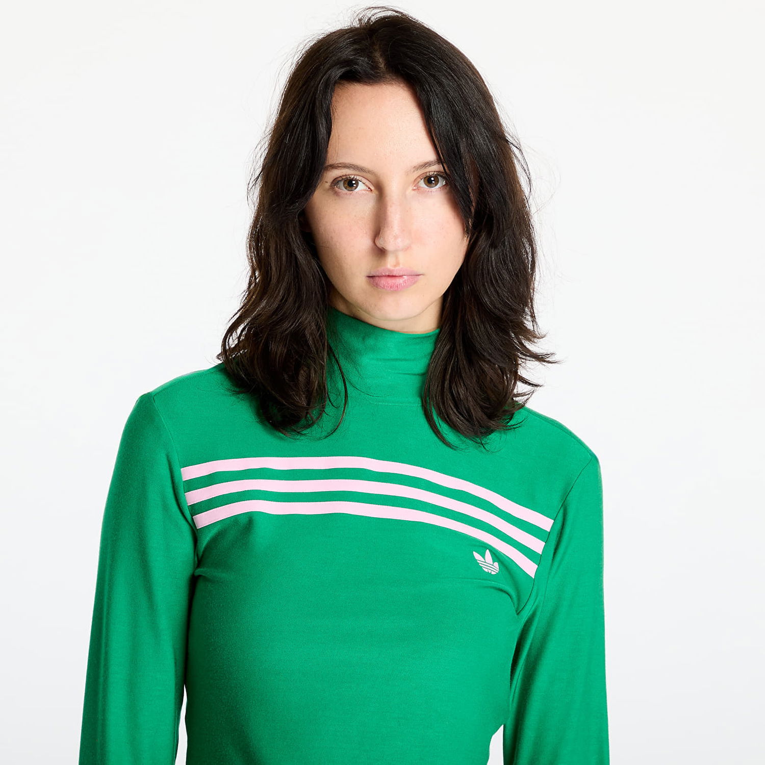 Tričko adidas Originals Longsleeve 3-Stripe Tee Green Zelené | JN8314, 1