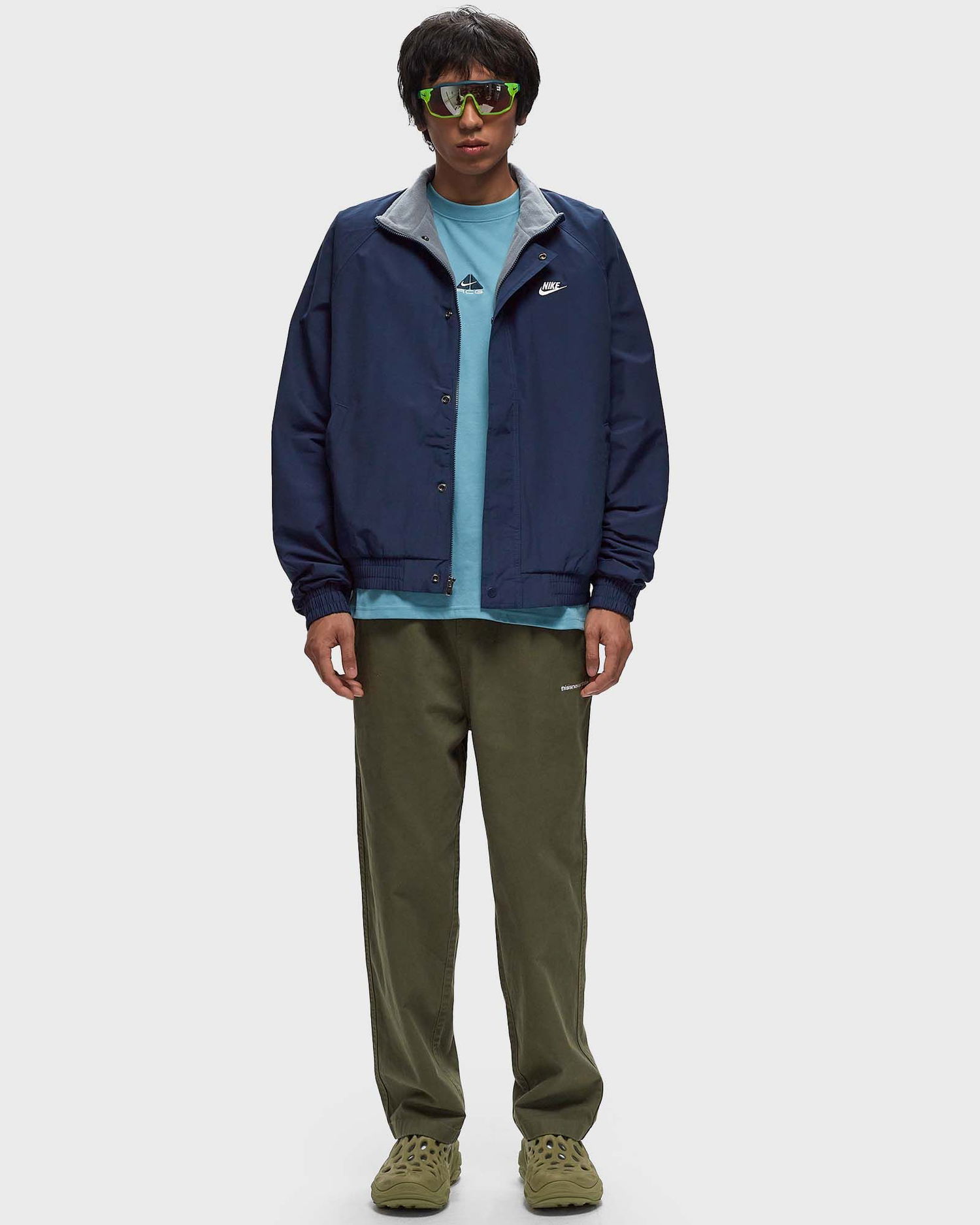 Bunda Nike Club Fleece Futura Jacket men Windbreake Navy | FZ0656-410, 1