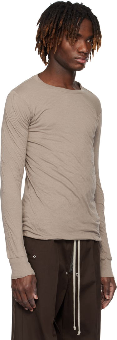 Tričko Rick Owens Rick Owens Hollywood Double Long Sleeve T-Shirt Čierna | RU01E5257 UC, 4
