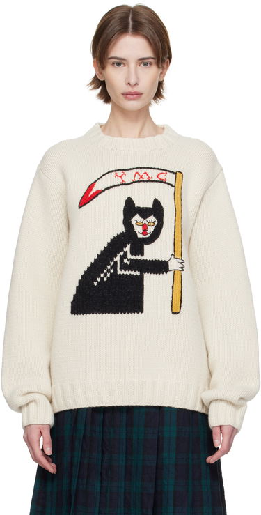 Sveter YMC YMC Bluto Vixen Knit Sweater Béžová | P8XMG, 0
