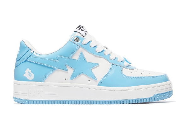 Tenisky a topánky BAPE Bape Sta Patent Leather "Blue White" Modrá | 1I70-291-001/1I70-191-002, 0