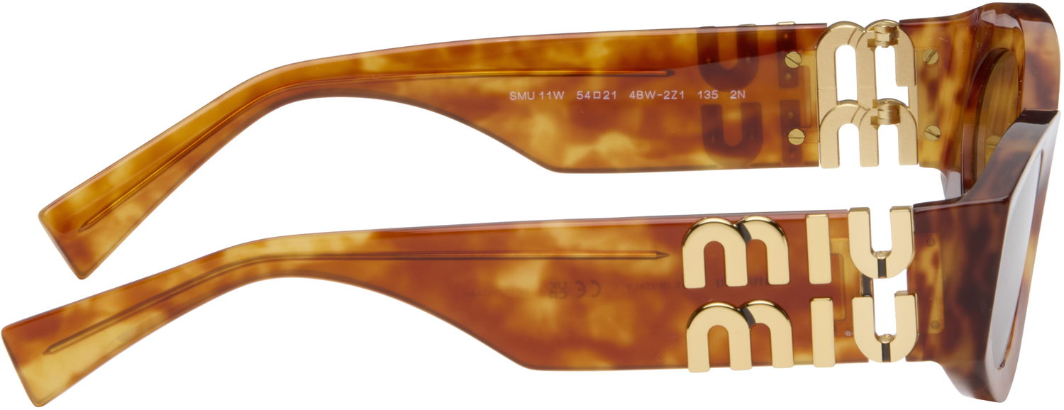 Slnečné okuliare Miu Miu Miu Glimpse Geometric Sunglasses Hnedá | 0MU 11WS 8056597684453, 1