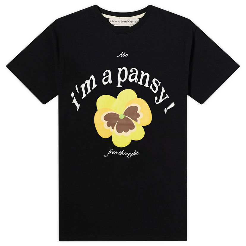 Tričko Advisory Board Crystals Pansy Čierna | ABC-CT-T001-PANSY-BLK