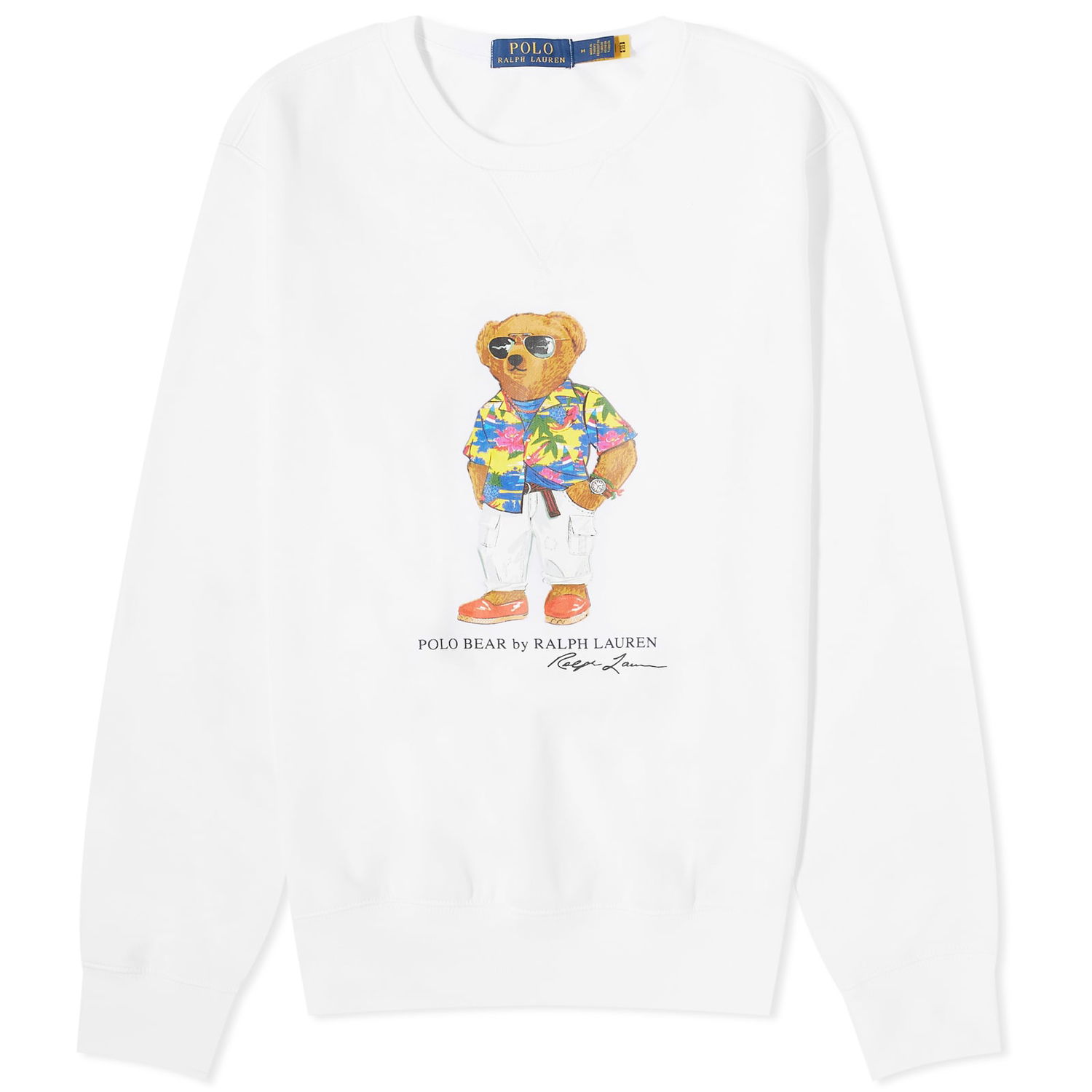 Mikina Polo by Ralph Lauren Beach Club Bear Crew Sweat Biela | 710853308032, 0