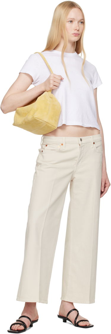 Kabelka BY FAR BY FAR Bea Kid Suede Leather Bag Žltá | MWBSB052KL007BG039PL, 3