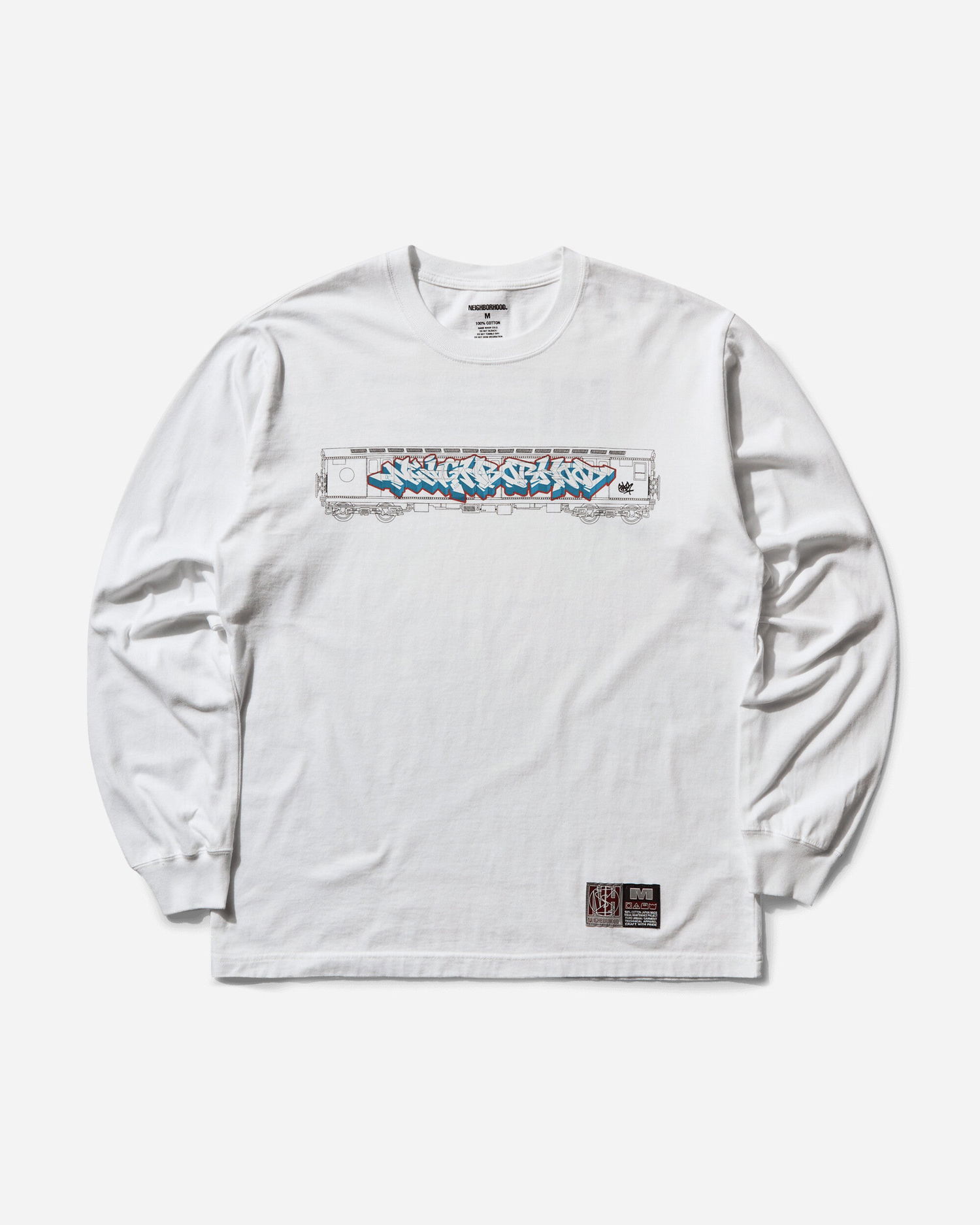 Tričko Neighborhood Subware LS-2 Longsleeve T-Shirt Biela | 242PC49N-LT02 WH, 0