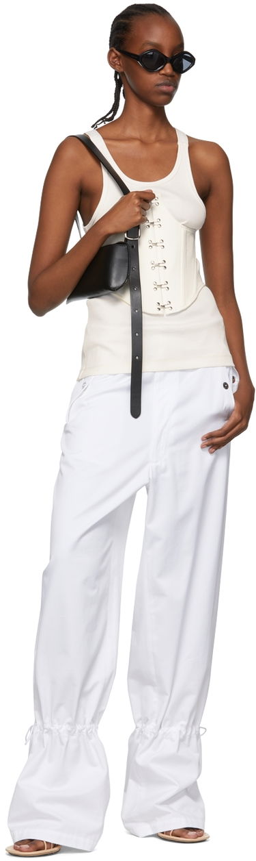 Tielko Dion Lee Exclusive Tank Top Biela | C3041R22, 3
