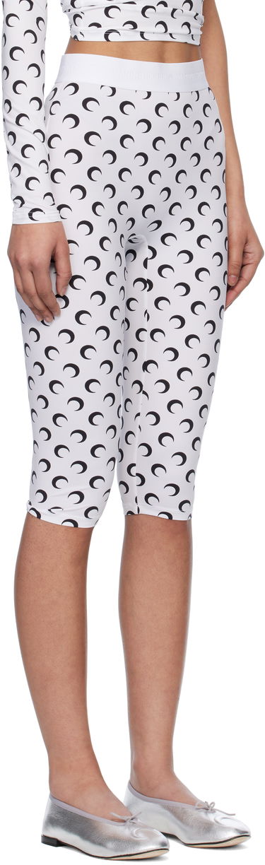 Legíny Marine Serre Marine Serre Moon Print Jersey Capri Leggings Biela | WPA157A CJER0001, 1