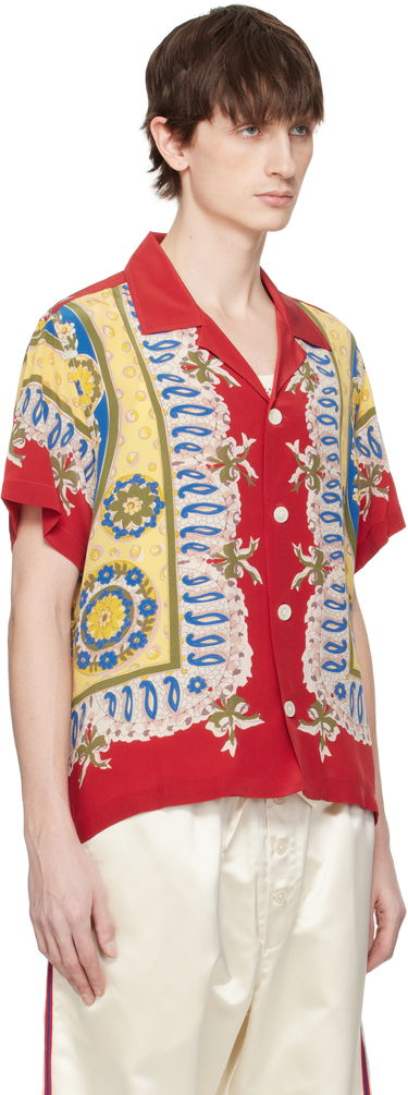 Košeľa Bode Bode Bricolage Short Sleeve Shirt Červená | MRS25SH002, 1